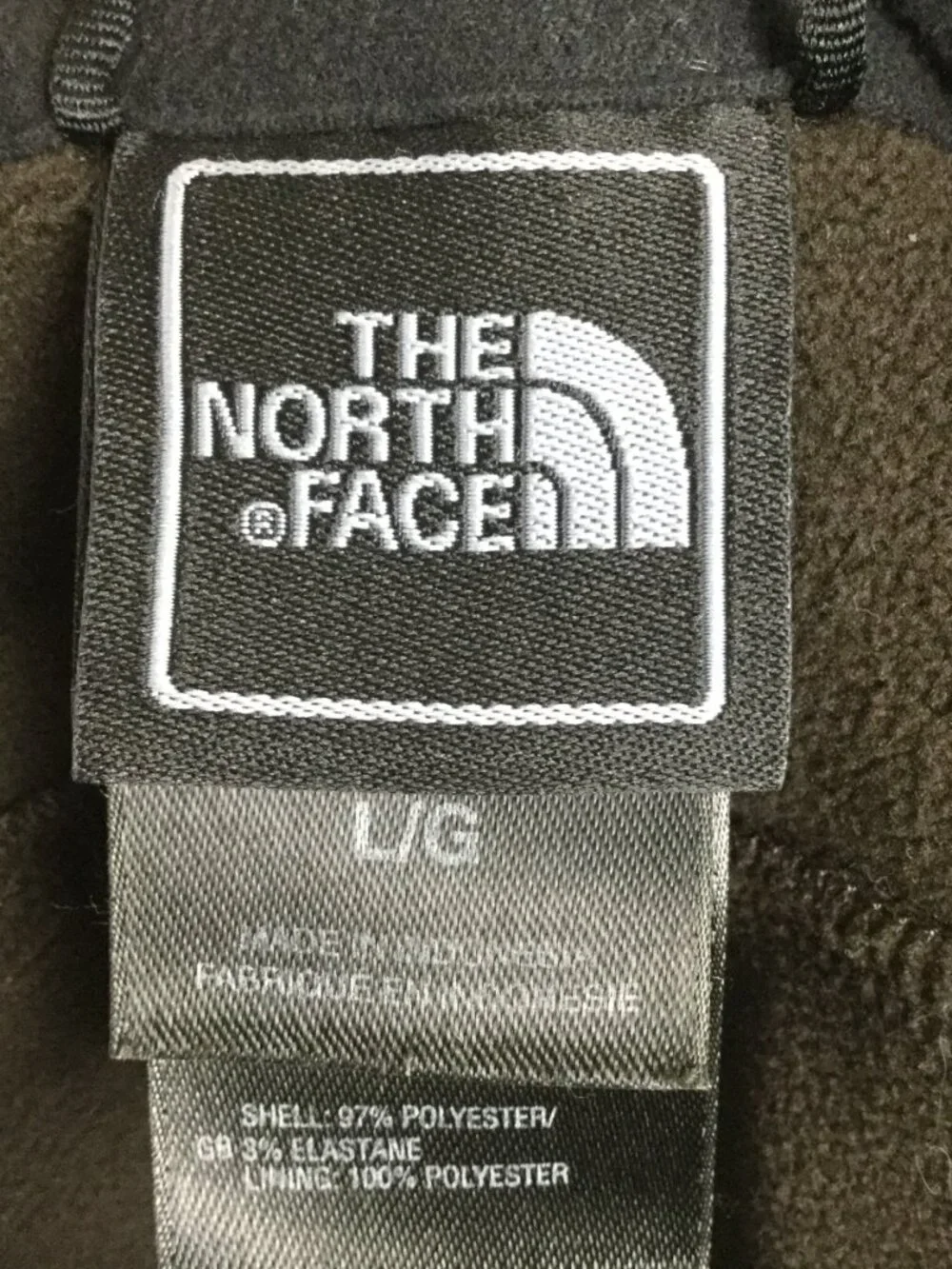 The North Face Chocolate Brown Zip Up Jacket l - Picture 7 of 10